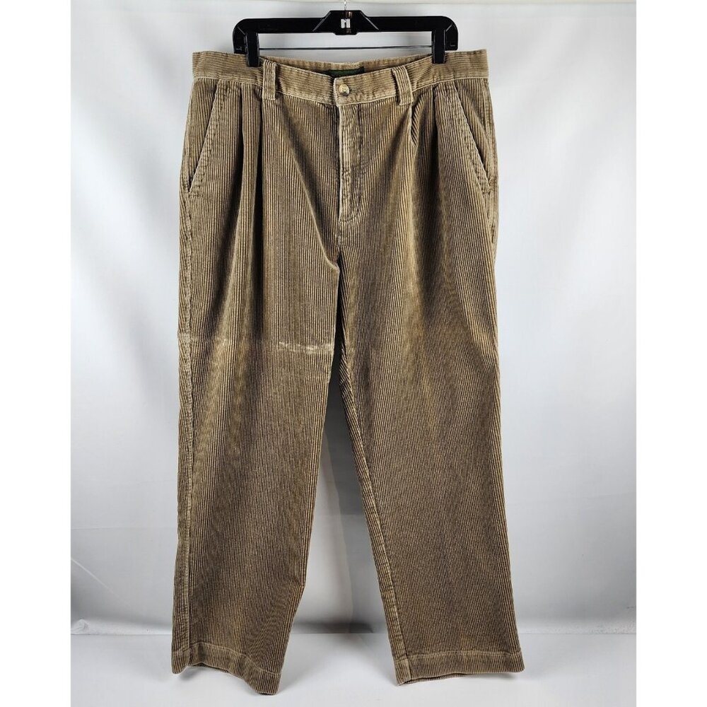 Timberland Pants Vintage Mens 38x30 Corduroy  Loose Fit Chunky Cords Tan